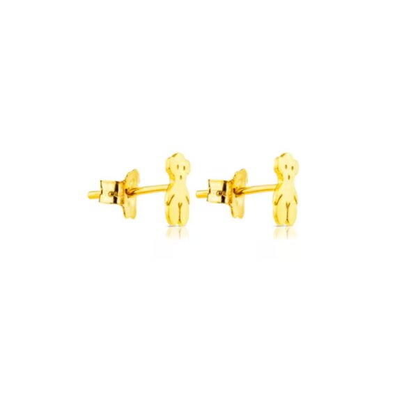 Tous Vermeil Bear Earrings Bear Motif 10mm - Picture 4 of 4